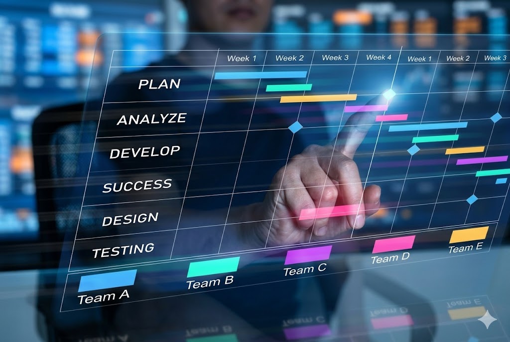 Gestão de Projetos — planejamento ágil e controle de entregas